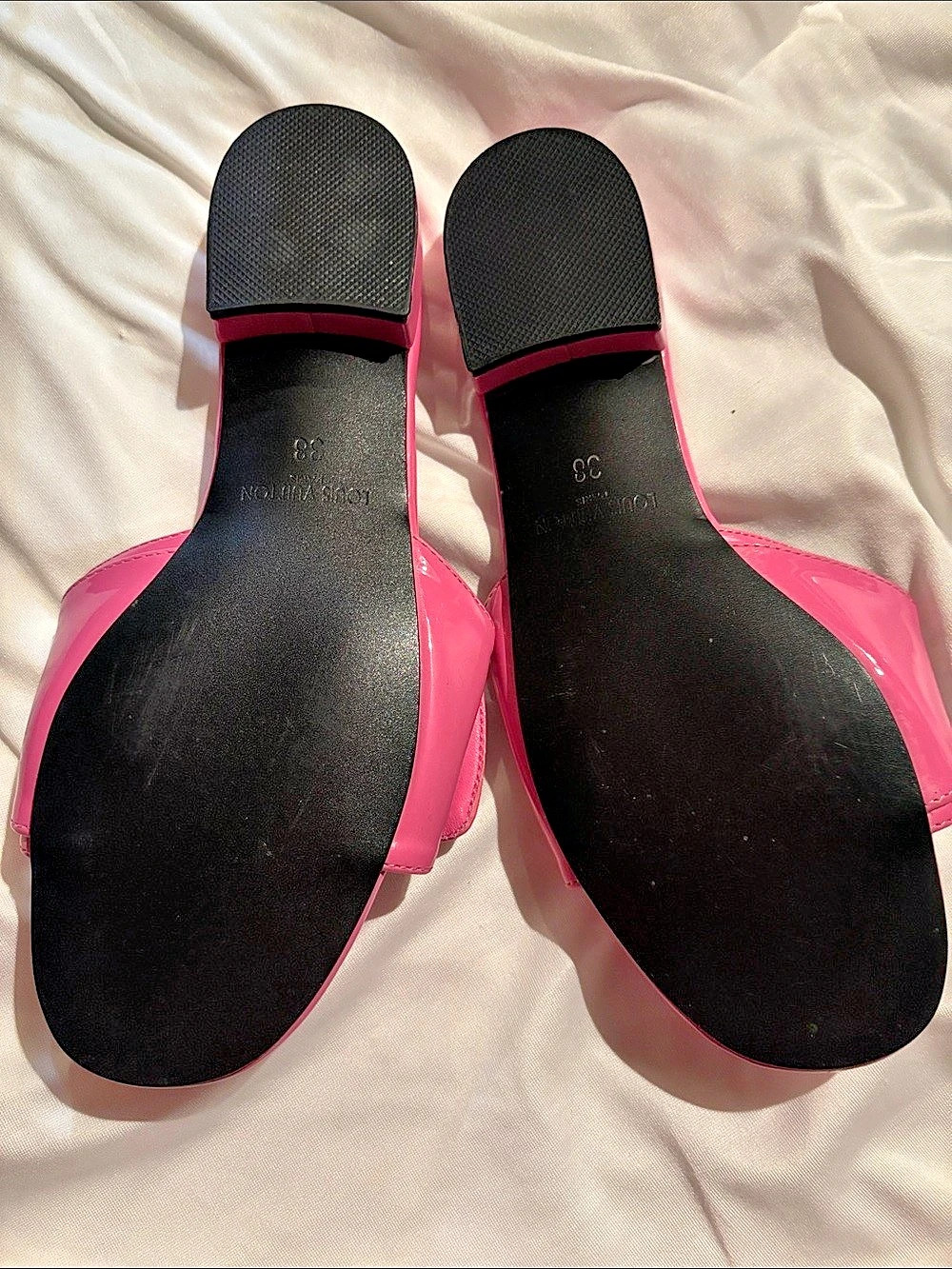Inspired by Logo Slide Sandals Pink EU 38 - Picture 5 of 10